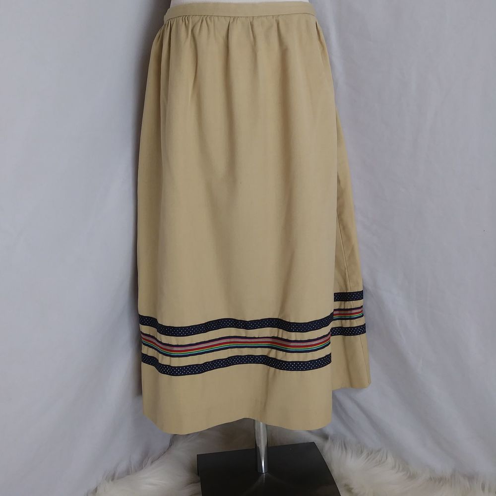 3/25$ VTG 70s‎ 80s pencil skirt rainbow waist 31